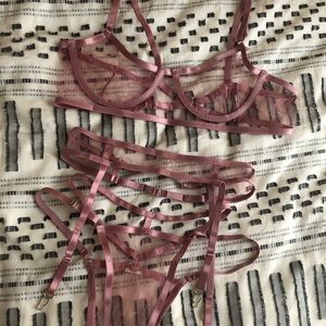 Sexy Sheer 3-Piece Lingerie Set NEVER WORN